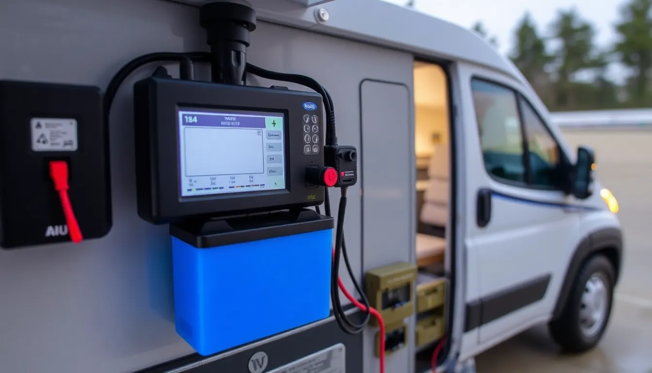 Instalación de un monitor de batería en sistema eléctrico de camper van