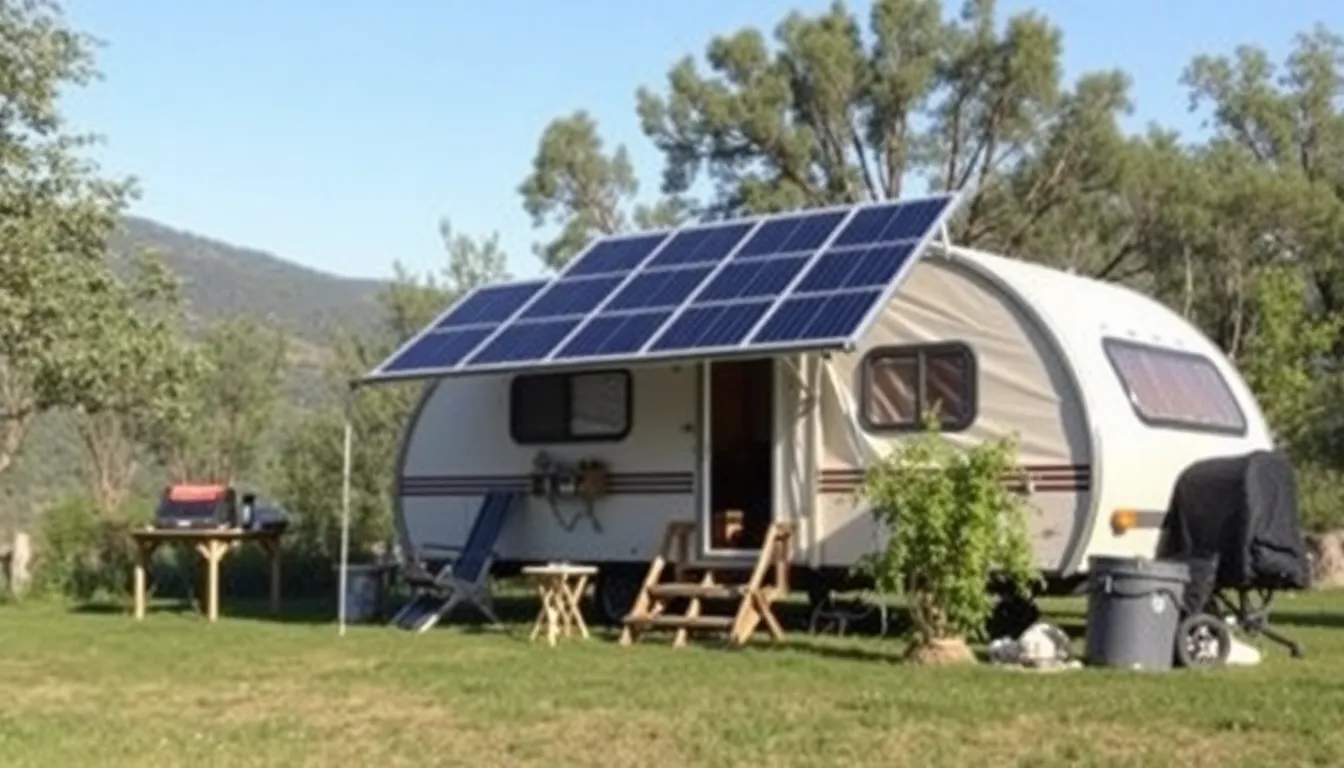 Partes esenciales de un sistema solar para camper DIY